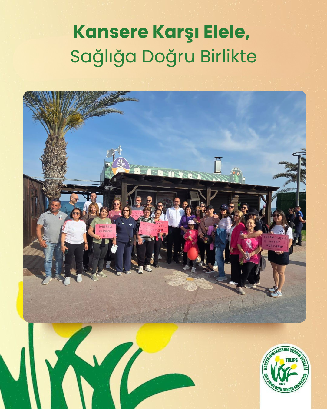 “Kansere Karşı Elele Farkındalık Yürüyüşü”, duyarlı halkımızın yoğun katılımı ve İskele Belediye Başkanı ile İskele Belediyesi’nin değerli destekleriyle başarıyla gerçekleşti.