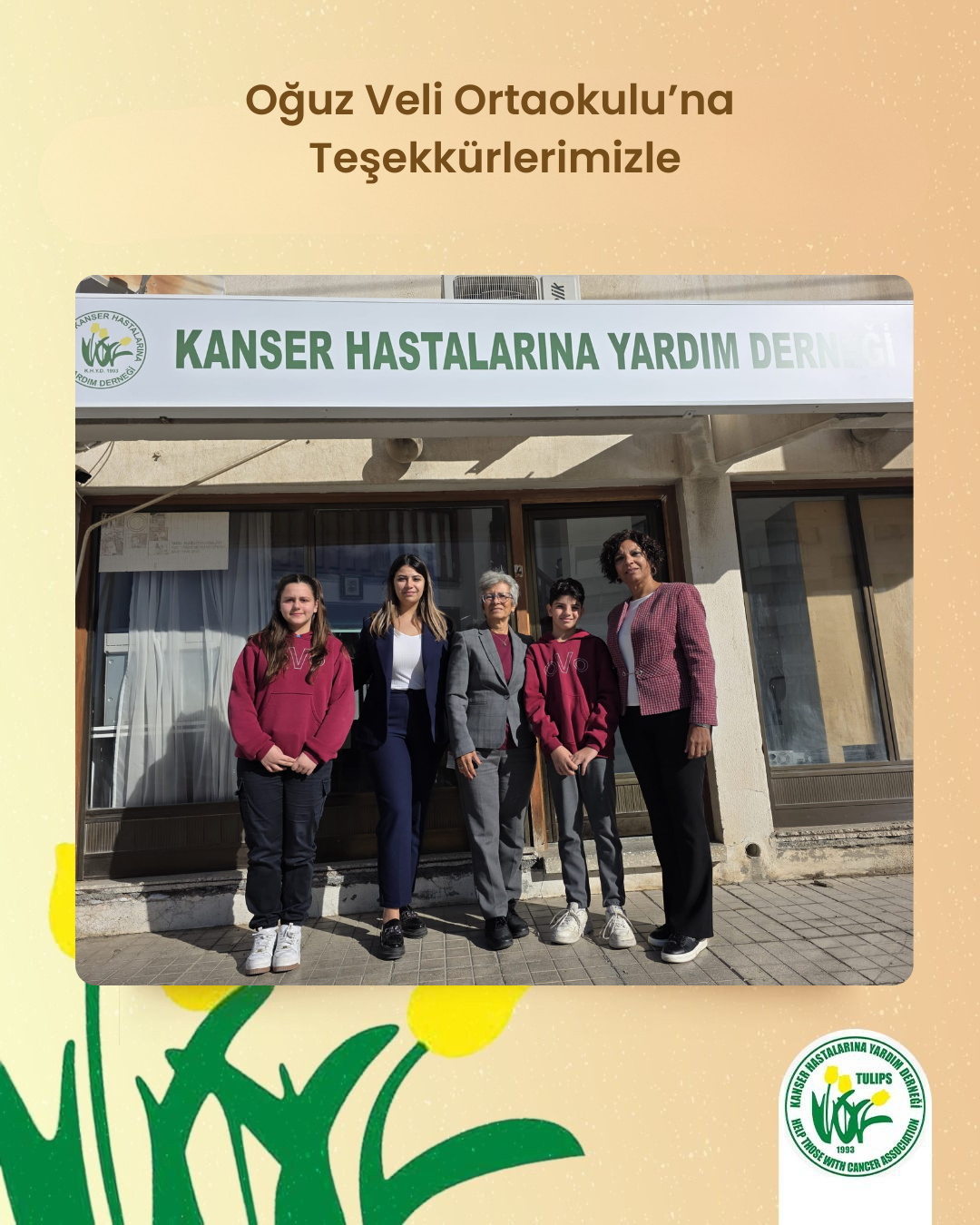 Oğuz Veli Ortaokulu’na Teşekkürlerimizle